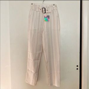 NWT Misguided Pinstripe Trousers